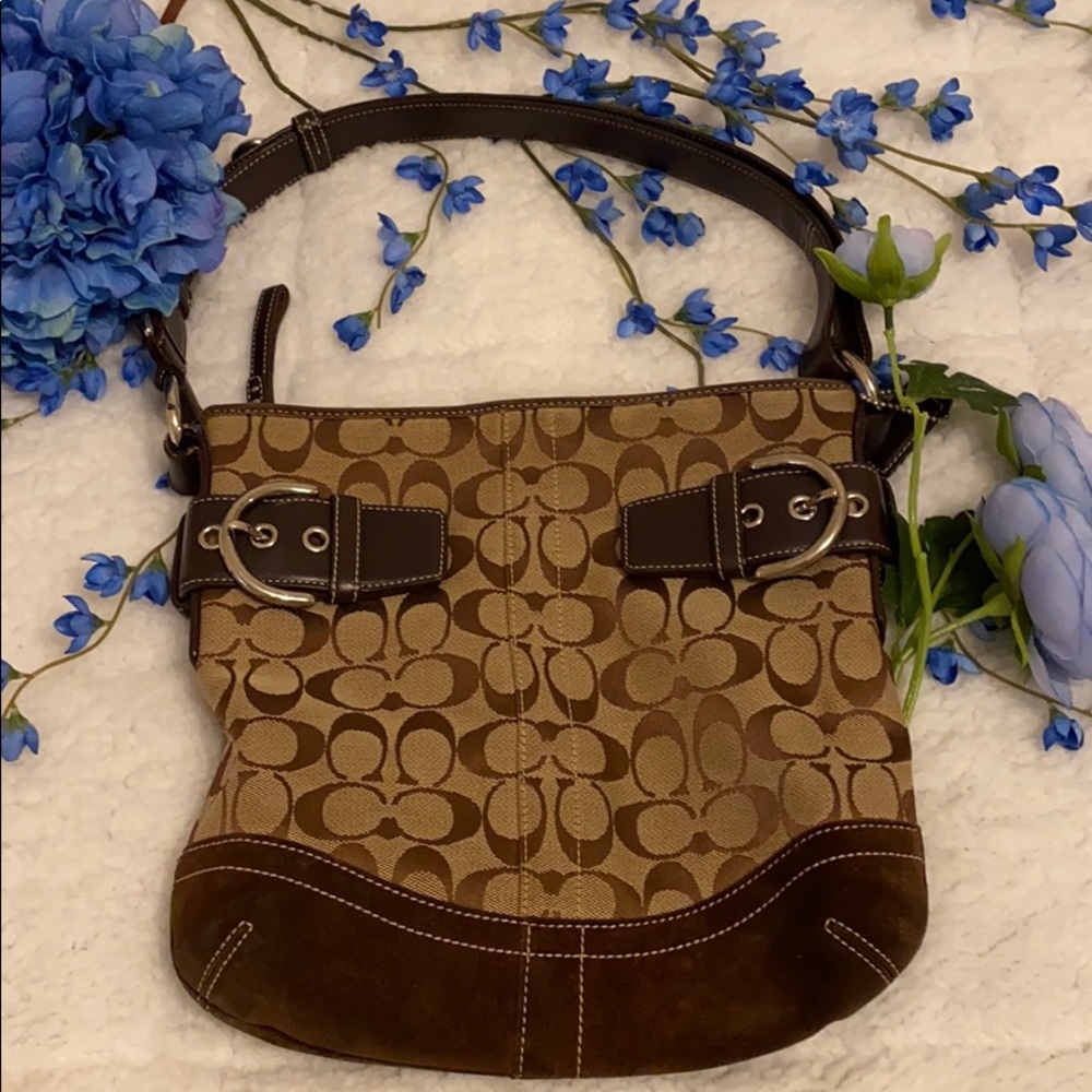 Coach Signature Logo Bucket Tote